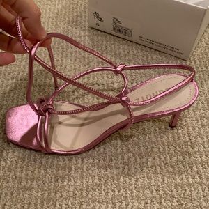 SCHUTZ Cerise Square Toed Sandal